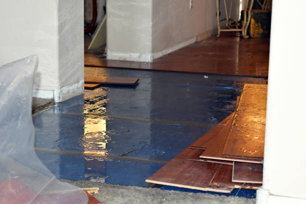 Professional Basement Flood Cleanup technician working in Wasco, CA